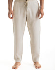 Men's Beige Linen Pants