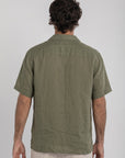 Sage Green Cuban Linen Shirt