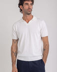 Ivory Italian Knit Polo