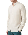 Beige Semi Color Linen Shirt