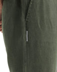 Men's Olive Linen Pants