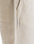 Men's Beige Linen Pants