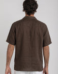 Dark Mocha Cuban Linen Shirt