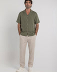 Sage Green Cuban Linen Shirt
