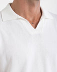Ivory Italian Knit Polo