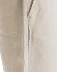 Men's Beige Linen Short