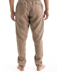Mens Espresso Linen Pants