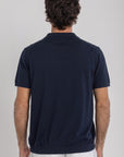 Navy Italian Knit Polo