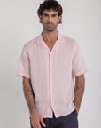 Pink Cuban Linen Shirt