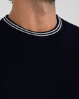 Navy Capri Knit T-Shirt