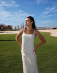 Women Beige linen top