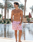 Pink Giraffes Swim Shorts