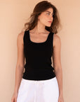 Women's Black Knit Tank Top