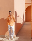 Men`s White Linen Pants