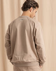 Unisex Beige Distressed Sweatshirt