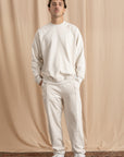 Unisex Off-White Distressed Sweatshirt
