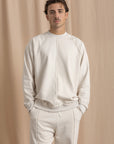 Unisex Off-White Distressed Sweatshirt