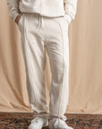 Unisex Off-White Distressed Sweatpants