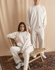 Unisex Off-White Distressed Sweatshirt