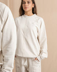 Unisex Off-White Distressed Sweatshirt