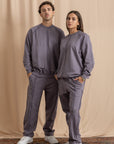Unisex Charcoal Distressed Sweatshirt