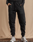 Unisex Black Cargo Sweatpants