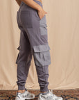 Unisex Grey Cargo Sweatpants