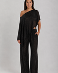 Women's Black Sparkle Pants