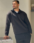 Black High Neck Polo