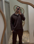 Brown Lined Sweatpants