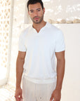 Ivory Italian Knit Polo