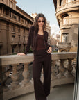 Women's Brown Knitted Set