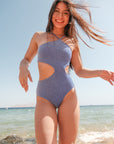 Sapphire Blue Sparkle Selena One Piece