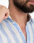 Blue Stripe Linen Shirt