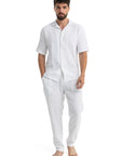 White Waffle Texture Shirt