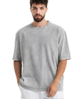Grey Acid Wash Oversized T-Shirt
