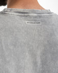 Grey Acid Wash Oversized T-Shirt
