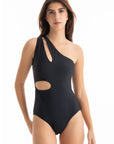 Black Cut Out One Piece