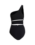 Black Aruba crinkle one piece