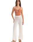 Women`s Off-White Knitted Pants