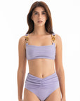 Lilac Sparkle Bikini Top
