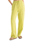 Womens Lime Linen Pants