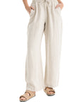 Women's Beige Linen Pants