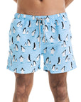 Sky Penguins Swim Shorts