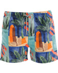 Abstract Resort Swim Shorts