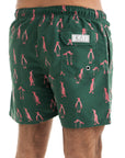 Olive Penguins Swim Shorts