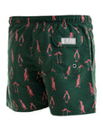 Olive Penguins Swim Shorts