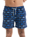 Navy Aquarium Swim Shorts