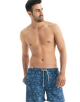 Blue Paisley Swim Shorts