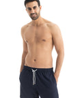 Solid Navy Swim Shorts (4 Way Stretch)